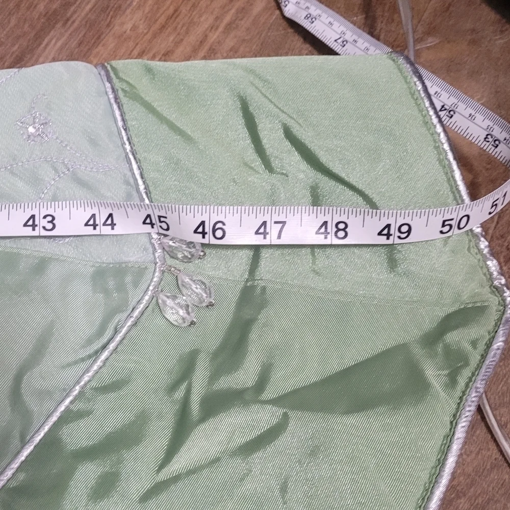 Vintage Rare Tinkerbell tree skirt beaded embroidered satin plush disneystore - Picture 7 of 7